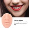 NutriEss 3Pack Silicone Nose Model with Mouth Piercing Practice Structure Light Skin Imitation Reusable Flexible Piercing Display Soft Elastic for Piercing Instruction (Light Beige) view 3
