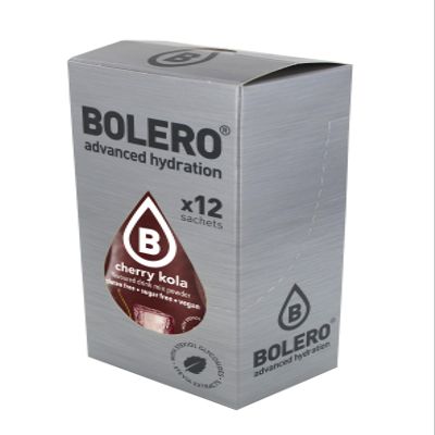 Bolero Cherry+Cola - Box of 12 Sachets (12x3g) sugar-free, fresh drink with Vitamin C.