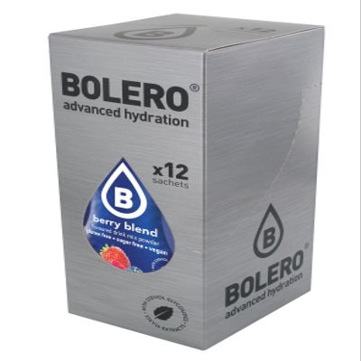 Bolero Berry Blend - Box of 12 Sachets (12x9g) sugar-free, fresh drink with vitamin C.