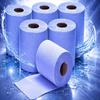 12 x Centre Feed Rolls Blue Tissue Paper Roll (2 Ply) Centrefeed Paper Tissue Rolls -Embossed Pattern Hand Towel-for Home Office Warehouse Bathroom Garage Kitchen, Wipe Away view 1