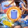 12 x Centre Feed Rolls Blue Tissue Paper Roll (2 Ply) Centrefeed Paper Tissue Rolls -Embossed Pattern Hand Towel-for Home Office Warehouse Bathroom Garage Kitchen, Wipe Away view 2