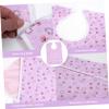 FRCOLOR Waterproof Adult Feeding Bib with Sturdy Cotton and Pvc Material, Easy to Clean and Reusable Clothing Protector for Elderly Patients during Mealtime view 2