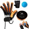 GAOXIAO Rehabilitation Gloves for Stroke Patients, Finger and Hand Function Trainer Robot Rehab Gloves, Hemiplegia Arthritis Finger Orthosis for Cerebral Palsy Hemiplegia Patient A Right XL view 1