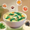 Instant fresh vegetable soup, hot and sour soup, freeze dried vegetable soup 8g, corn soup, nutritious seaweed spinach soup, meal replacement breakfast, side dishes (Spinach soup,3 cups) view 2