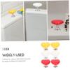 FRCOLOR 6pcs Heart Shaped Toilet Button Flush Tank Assist Nail-Safe Easy to Install for Bathroom view 3