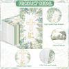 100PCS Greenery Religious Paper Napkins 3 Ply Blessed Cross Disposable Hand Towels for Bathroom Decorative Eucalyptus Guest Napkins for First Communion Holy Baptism Wedding Religious Party Supplies view 3