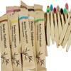 20pcs/Pack Bamboo Toothbrush with Coloured Soft Bristles Eco Friendly Biodegradable Organic Natural Wood Toothbrush for Sensitive Gums view 2
