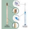20pcs/Pack Bamboo Toothbrush with Coloured Soft Bristles Eco Friendly Biodegradable Organic Natural Wood Toothbrush for Sensitive Gums view 4