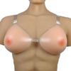 KRLZKID Silicone Breast with Adjustable Strap Crossdresser Transgender Cosplay Mastectomy Boob Prosthesis Enhancer,Skin-XXL view 1