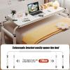 YHKJLYH Adjustable Overbed Table with Wheels Height and Length Adjustable Standing Workstation Mobile Cross Bed Desk Overbed Laptop Table Over Bed Desk(Color:Oak) view 3