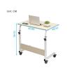 YHKJLYH Overbed Table Rolling Laptop Table Overbed Desk with Wheels - Tilting Overbed Table for Sofa - Rolling Laptop Stand Over Bed Desk view 2