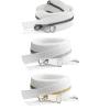 20/30/40/50/60/70/80cm 5# Colorful Open-End Auto Lock Metal Zipper DIY Handcraft for Clothing Pocket Garment Shoes(White,40cm) view 1