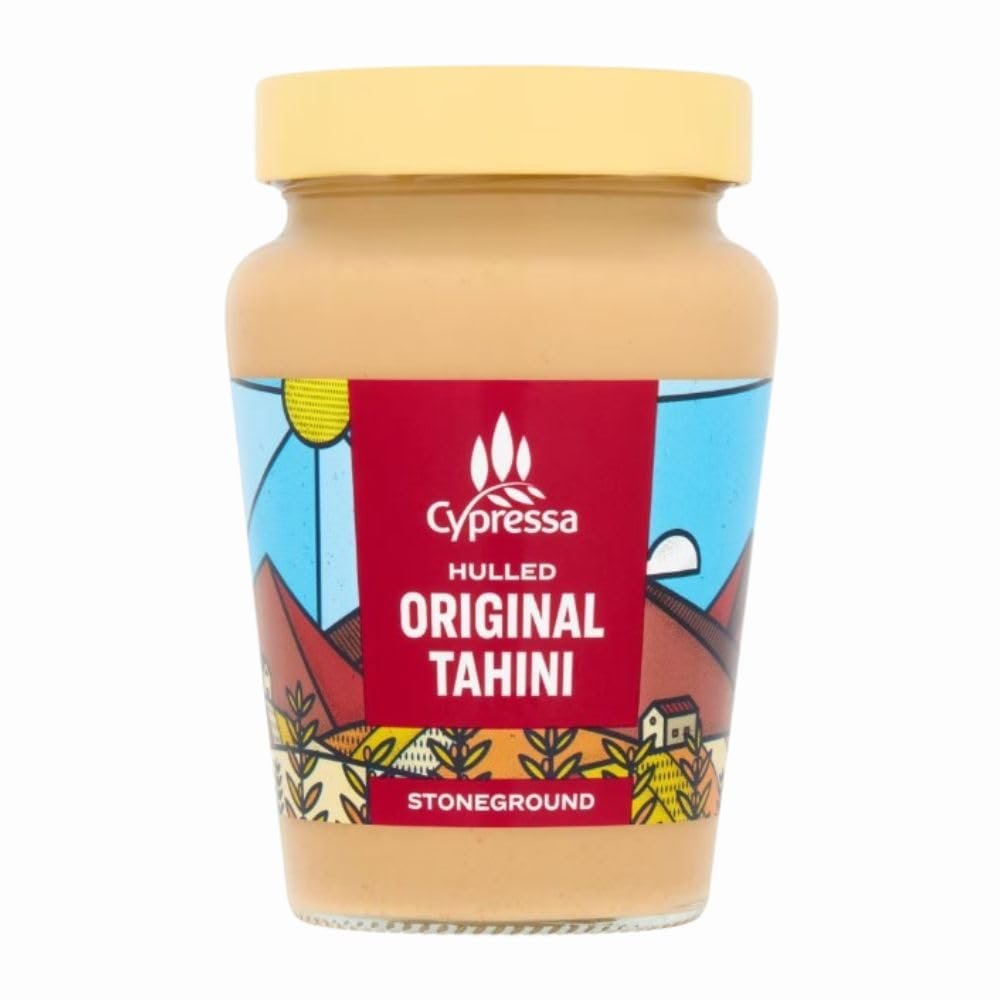 Cypressa Tahini 300g Jar x 1, Crushed Sesame Seed Paste Dip, Dressing for Hummus and Cakes with Welari Thank You Card | (1pack)