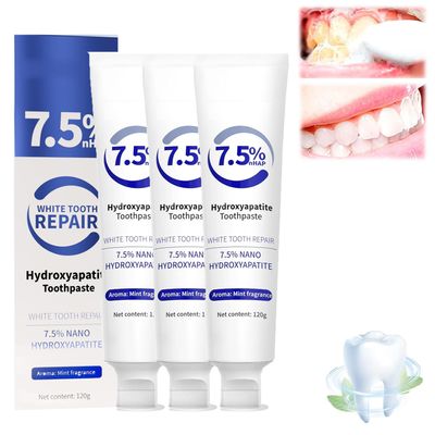 Hydroxyapatite Toothpaste,Whitening Toothpaste,Deep Cleaning Oral Care Toothpastes,Enamel Protection & Whitening for Sensitive Teeth (3)
