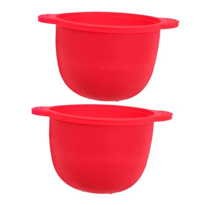 Didiseaon 2pcs Silicone Wax Bowl Reusable Waxing Pot Liner for Wax Warmer Hair Removal Accessories