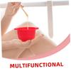 Didiseaon 2pcs Silicone Wax Bowl Reusable Waxing Pot Liner for Wax Warmer Hair Removal Accessories view 3