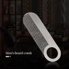 demaxiyad Stainless Steel Mustache Comb,Beard Mustache Comb | Styling Comb for Everyday Grooming, Travel Comb for Thinner Hair, Dresser Hair Comb view 4