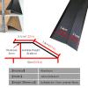 10cm Wide Door Entry Ramp for Uneven Vinyl Floor Silver 35 inch Length Transition Strip for Carpet/Tile Thresholds Ideal for Home Office School Shop view 2