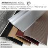 10cm Wide Door Entry Ramp for Uneven Vinyl Floor Silver 35 inch Length Transition Strip for Carpet/Tile Thresholds Ideal for Home Office School Shop view 3
