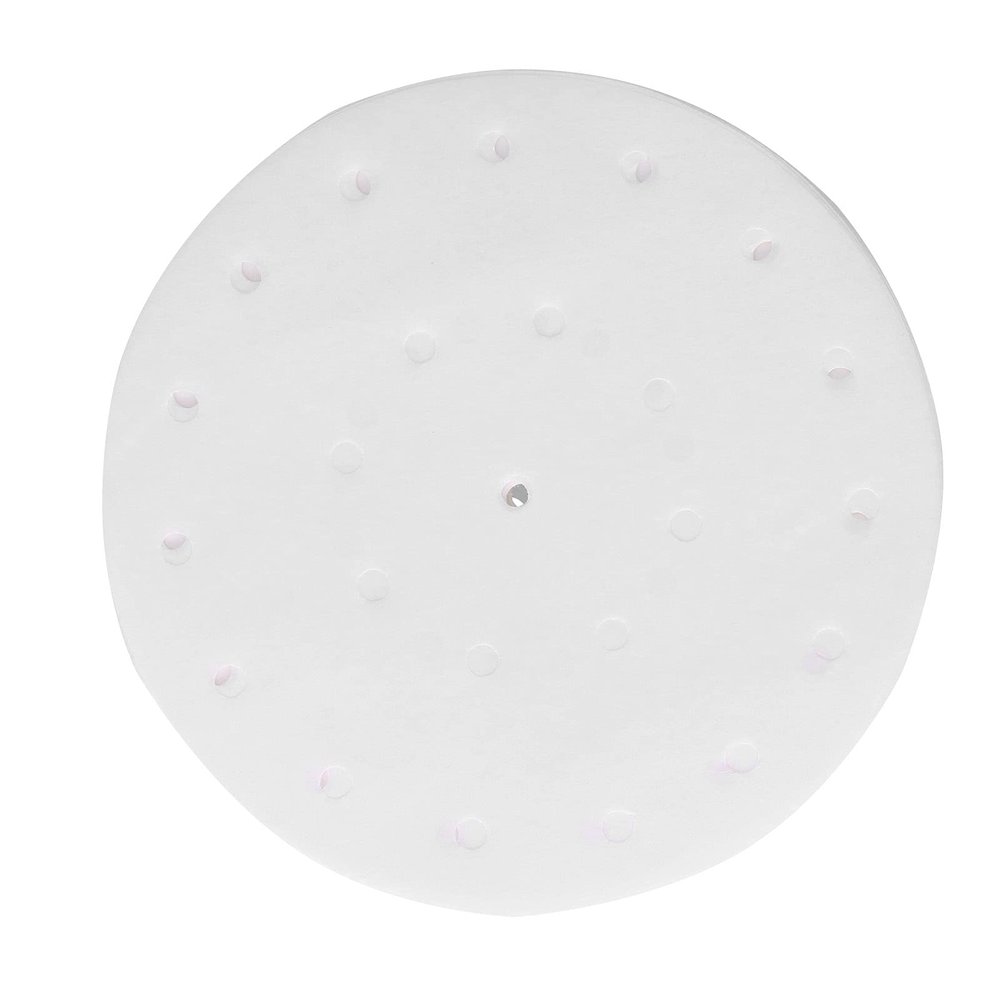100PCS Non Stick Oil Absorbing Paper Round Barbecue Paper for Fryer Deep Frying Pan (18cm), High Temperature Resistant, Easy to Use, Steam Circulation, Hygienic Wrapping (20cm)