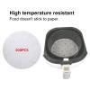 100PCS Non Stick Oil Absorbing Paper Round Barbecue Paper for Fryer Deep Frying Pan (18cm), High Temperature Resistant, Easy to Use, Steam Circulation, Hygienic Wrapping (20cm) view 3