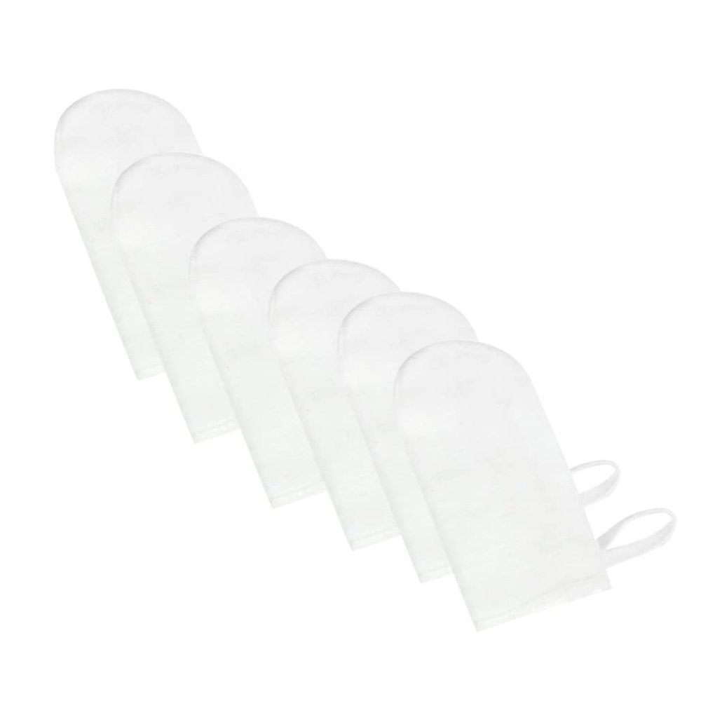 Baby's Finger Brush Cleaning Teeth Mouth Wipes Soft Gauze Infant Finger Clean Oral Hygiene Brush 6Pcs