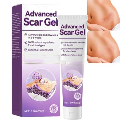 BOVROTIN Advanced Scar Gel,Professional Scar Removal Cream,Silicone Scar Gel,Intensive Scar Cream,For Burn, Acne, Stretch Mark