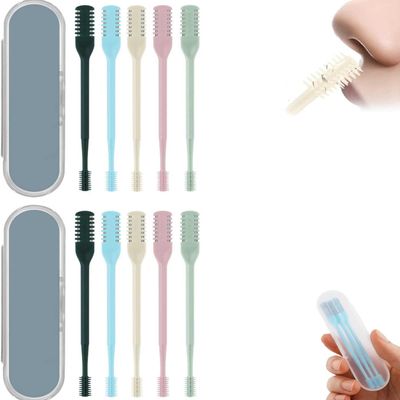 2 in 1 Nose Hair Trimmer, Nose Hair Trimmer, 360 Degree Rotating Nose Hair Cleaner, Rotating Nose Hair Shaver with Ear Spoon, Nose Hair Removal Tool