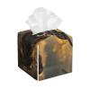 Antler Red Deer Printed Leather Tissue Box Cover Square Cute Tissue Box Holder Decorative Organizer for Bathroom Bedroom Office Car
