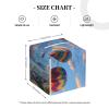 Hot Air Balloons Printed Leather Tissue Box Cover Square Cute Tissue Box Holder Decorative Organizer for Bathroom Bedroom Office Car view 4
