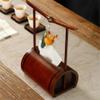 DFHS46JK Tissue Box Cover Tissue Dispenser Box Retro Napkin Storage Box Standard Tissue Box Cover for Home Office Decoration In Living Room view 4