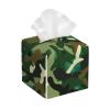 Abstract Camouflage Printed Leather Tissue Box Cover Square Cute Tissue Box Holder Decorative Organizer for Bathroom Bedroom Office Car