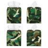 Abstract Camouflage Printed Leather Tissue Box Cover Square Cute Tissue Box Holder Decorative Organizer for Bathroom Bedroom Office Car view 2