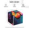 Beautiful Butterfly Printed Leather Tissue Box Cover Square Cute Tissue Box Holder Decorative Organizer for Bathroom Bedroom Office Car view 4