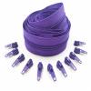 1/2/3/5/10 Meters 3# Long Nylon Zippers Rolls with 2/4/6/10/20 Pieces Zipper Slider for Tailor Sewing Accessories(Deep Purple,5 Meter 10 Slider) view 1