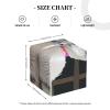 Cute Alpacas Printed Leather Tissue Box Cover Square Cute Tissue Box Holder Decorative Organizer for Bathroom Bedroom Office Car view 4
