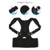 ZHCHAO Adjustable Magnetic Posture Back Support Corrector Belt Band Brace Shoulder Lumbar Strap(Small) view 2