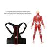 ZHCHAO Adjustable Magnetic Posture Back Support Corrector Belt Band Brace Shoulder Lumbar Strap(Small) view 3