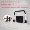 SEVEWAGE Foldable Standing Assist Bed, Medical Grab Bar Assist Bar with Storage Pocket, Fall Prevention Safety Hand Guard, Fit King, Queen view 4