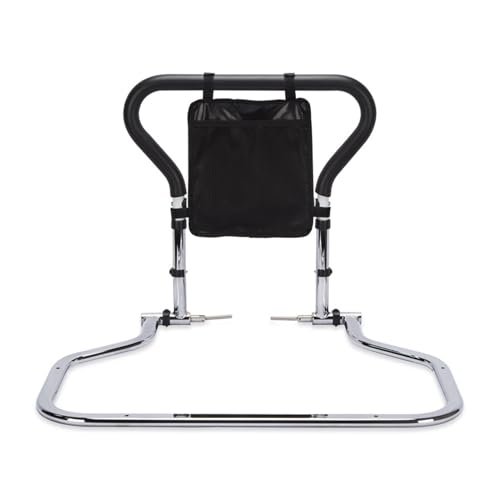 SEVEWAGE Bed Safety Folding Bed for Elderly Adults with Storage Pocket Bed Guards for s, Adjustable Height Bed Assist Handle for Preventing Falling Out of Bed, Fit Any Bed