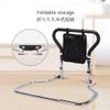 SEVEWAGE Bed Safety Folding Bed for Elderly Adults with Storage Pocket Bed Guards for s, Adjustable Height Bed Assist Handle for Preventing Falling Out of Bed, Fit Any Bed view 4