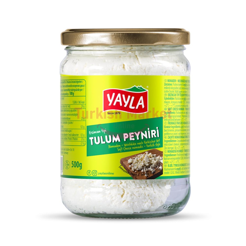 Yayla's Tulum Cheese Erzincan style Turkish Premium Cheese 500 G JAR by TOM UK