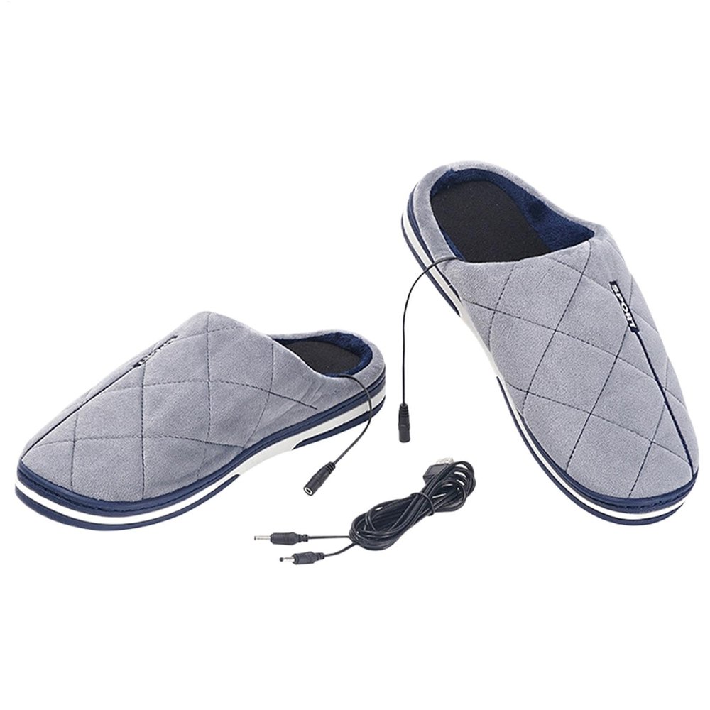 Electric Feet Warmers | Heated Slippers with USB Foot Heater | Quick Heating Foot Warmer Pad | Cozy Heated Foot Pad for Men & Women, Perfect Slippers for Cold Weather
