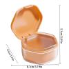 Denture Bath Case, Portable Denture Box, Leakproof Denture Cup, Waterproof Denture Cleaning Case, Denture Container for Home, Denture Container for Office, Denture Container for Travel view 2