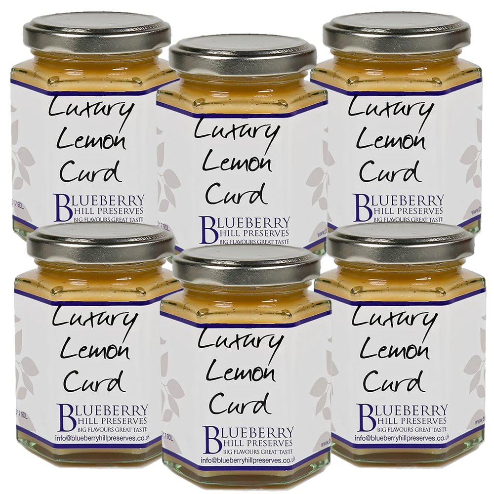 Blueberry Hill Preserves - Luxury Lemon Curd - 200g - Pack of 6