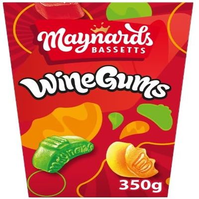 4 x Wine Gums Sweets Carton 350G "A symphony of flavors" Tasty And Twisty Gift Hamper For Birthday,Christmas,Easter,New Year