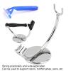 Safety Stand, Stainless Steel Shaver Stand Shaving Brush Stand, High Stability Shaving Brush Holder with Modern Design Single Head for Bathroom and Vanity Use view 4