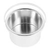BIUDECO Wax Melting Machine Aluminum Pot Inner Diameter for Hair Removal Wax Warmer Replacement Dish Inner Pan Pot view 1