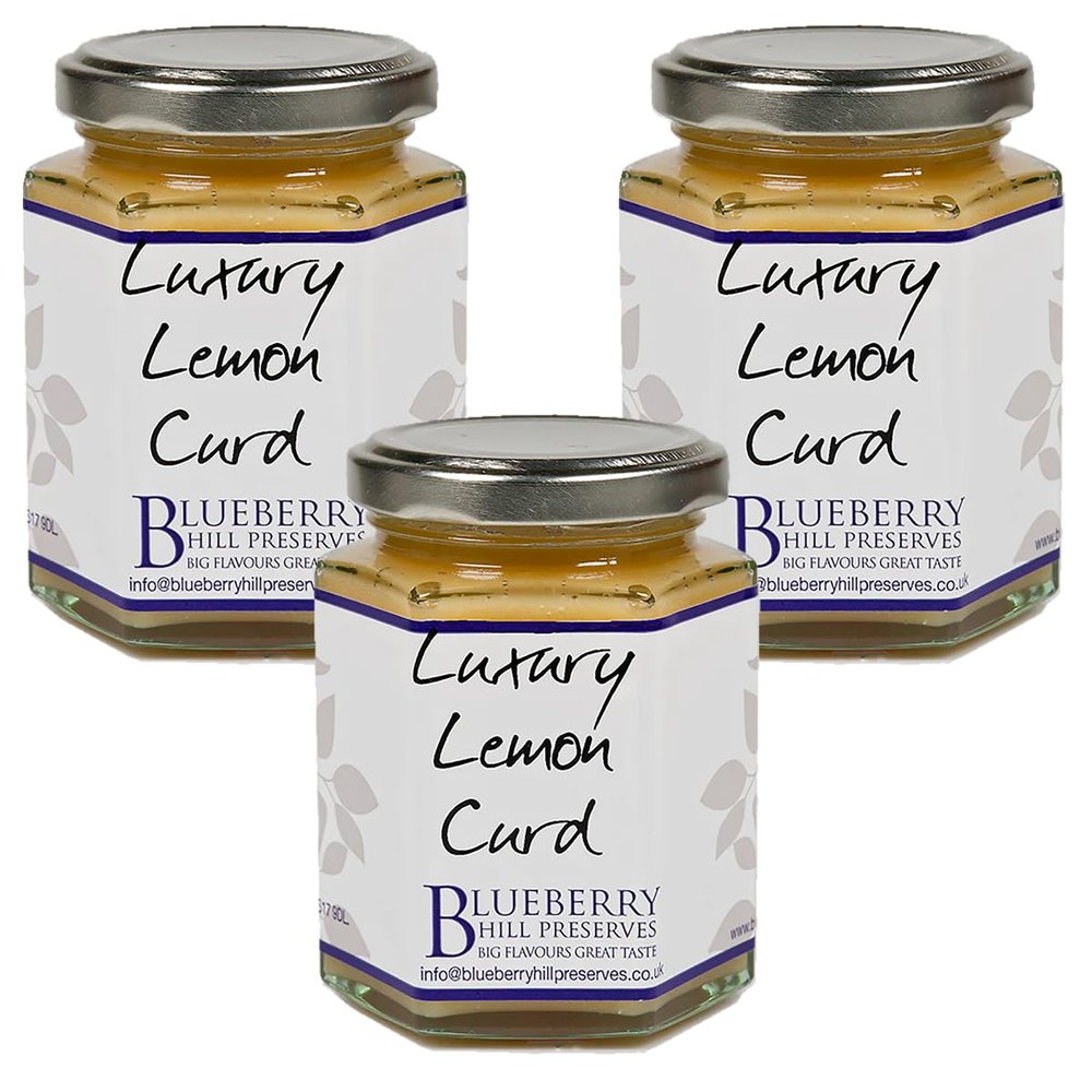 Blueberry Hill Preserves - Luxury Lemon Curd - 200g - Pack of 3
