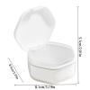 Denture Bath Case, Portable Denture Box, Leakproof Denture Cup, Waterproof Denture Cleaning Case, Denture Container for Home, Denture Container for Office, Denture Container for Travel view 2